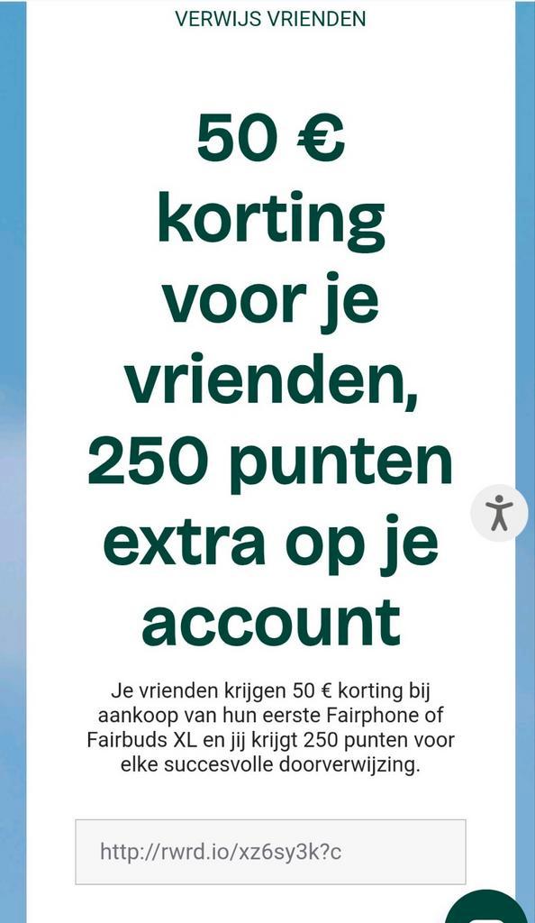Fairphone of Fairbuds 50 EUR korting (gratis)
