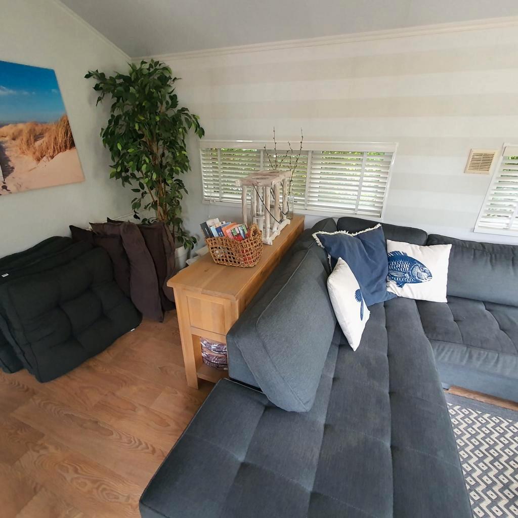 Grote hoekbank - 310x210cm - Stof beschadiging