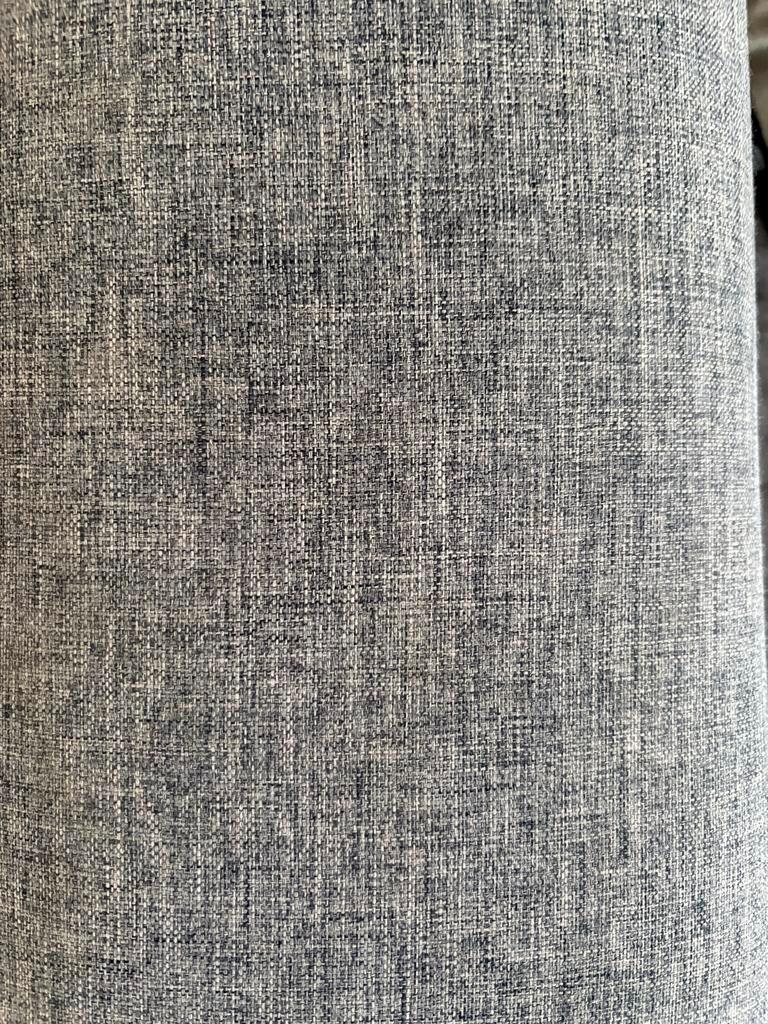 Grijze hoekbank met stoffen bekleding