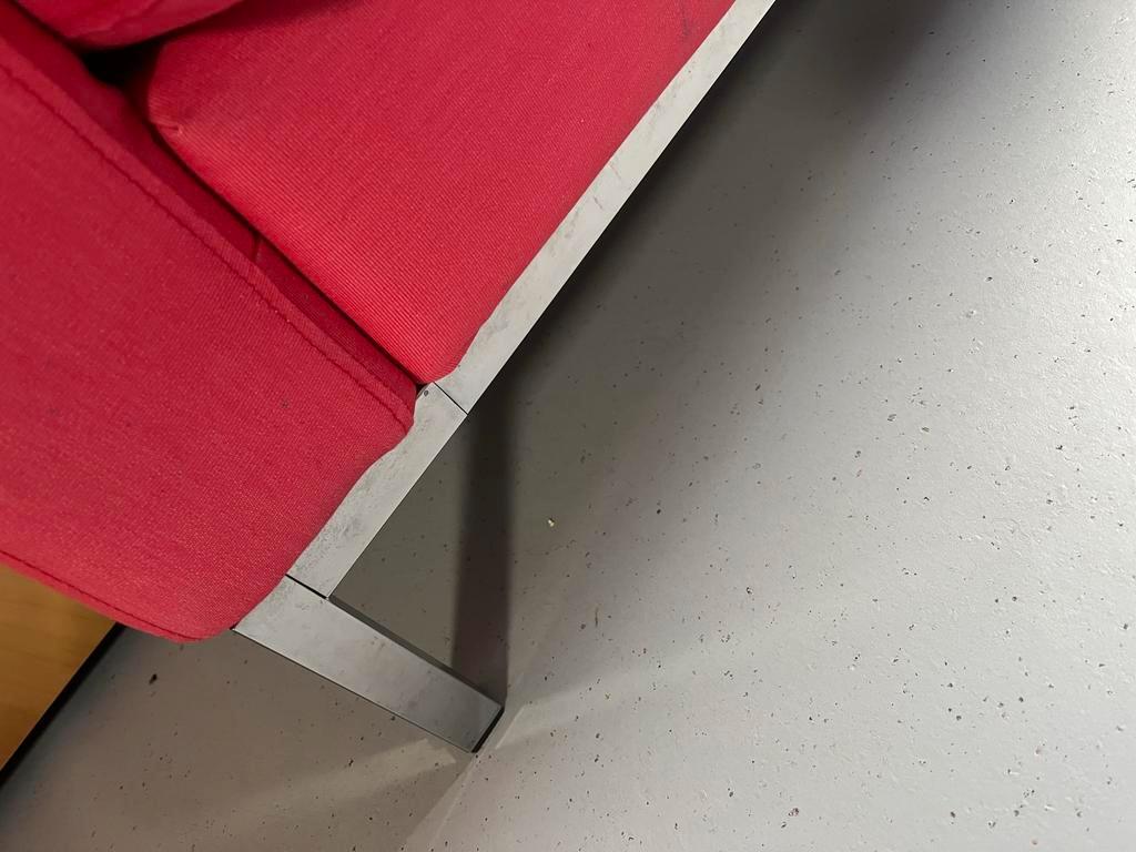 Rode tweepersoonsbank - Gratis ophalen