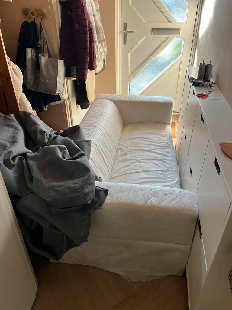 Gratis Klippan bank met grijze hoes