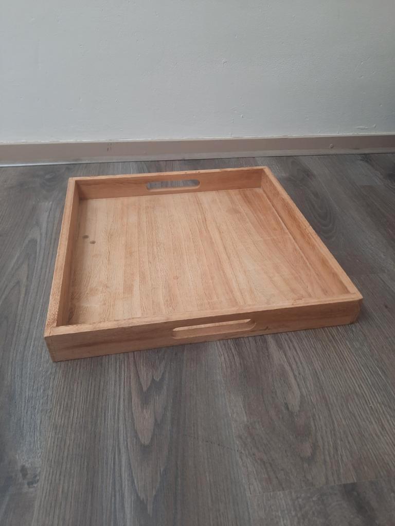 Gratis Houten dienblad - vierkant