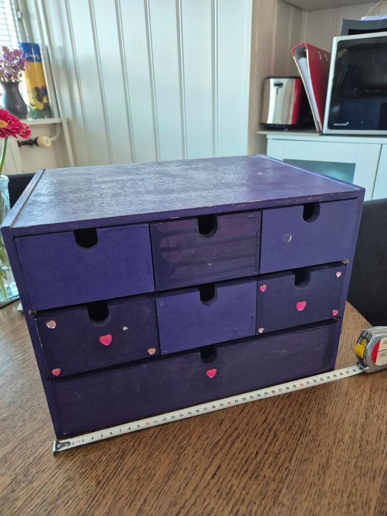 Houten vakjesdoos/opbergdoos gratis afhalen