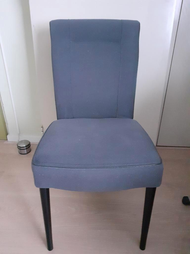 Grijze eettafelstoel gratis afhalen