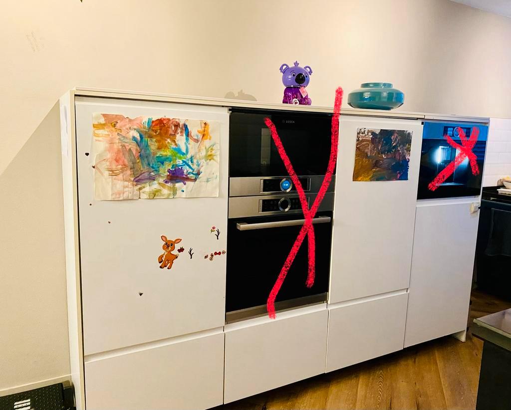 Gratis af te halen: keukenblok met koelkast & vriezer