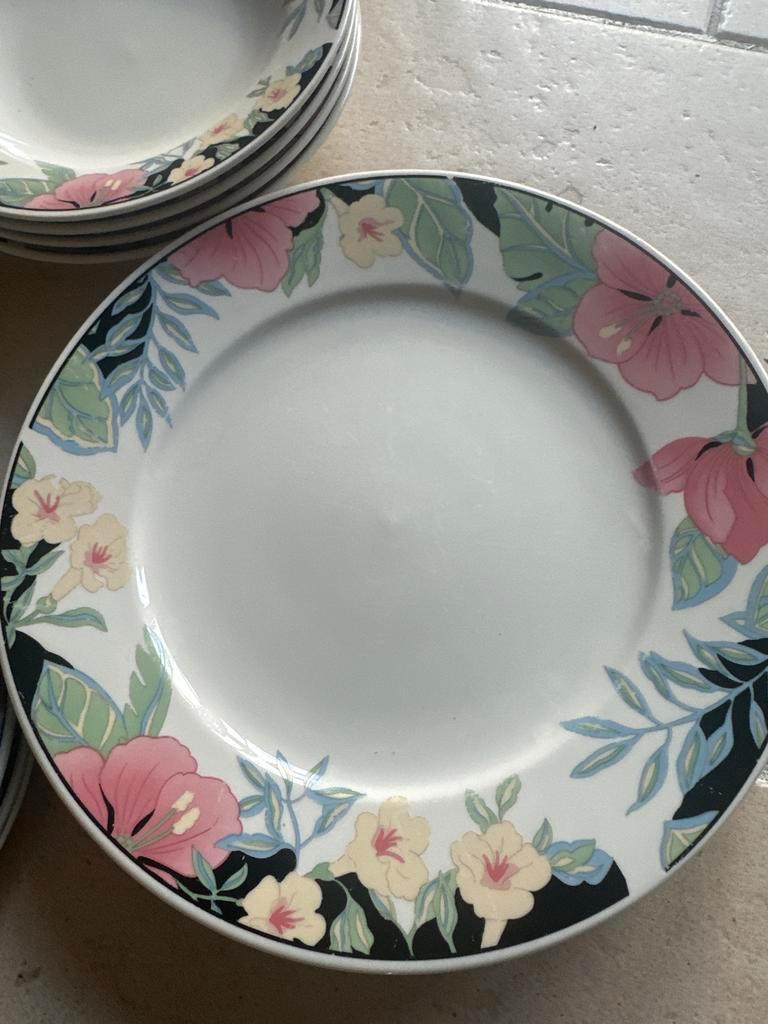 4 delig servies borden set