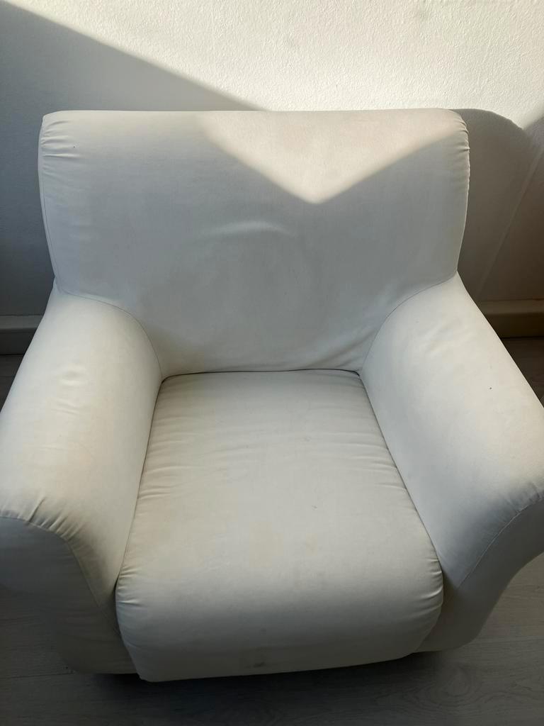 GRATIS! Fauteuil wit beige