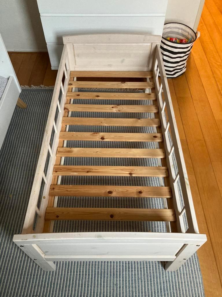 Peuterbed wit 1,40x0,70m