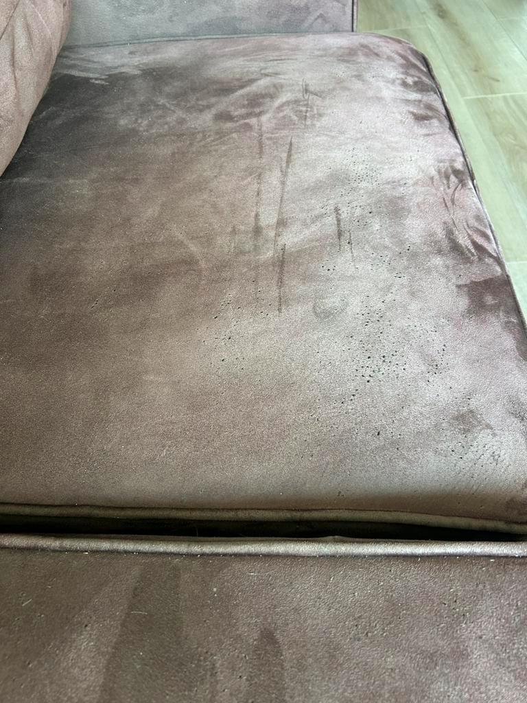 Gratis op te halen hoekbank, bordeaux rood