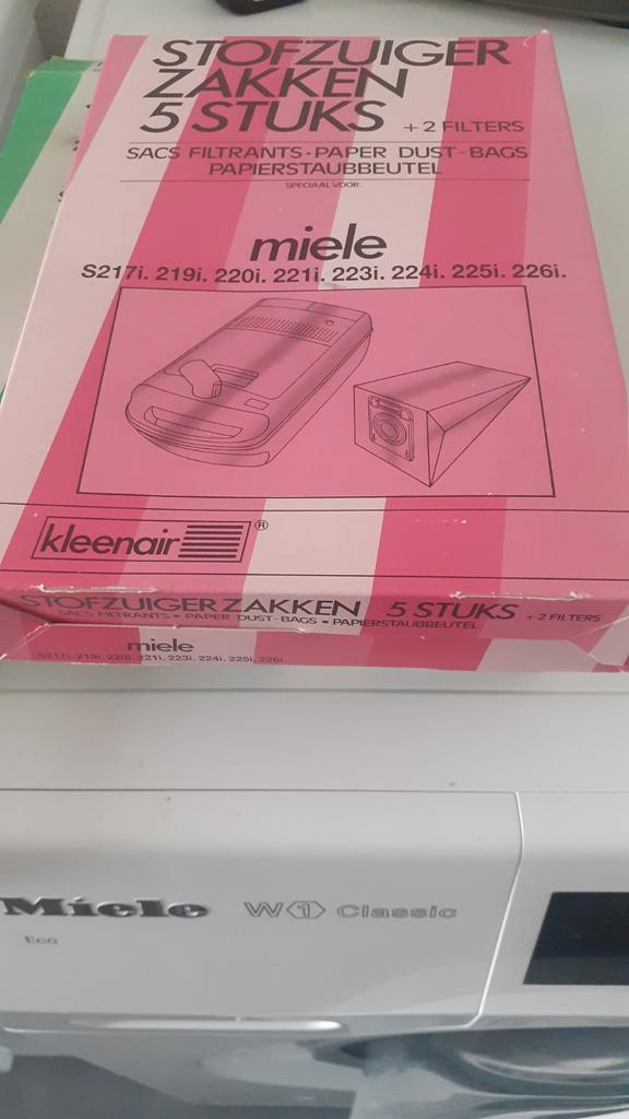 Miele stofzuigerzakken zie omschrijving