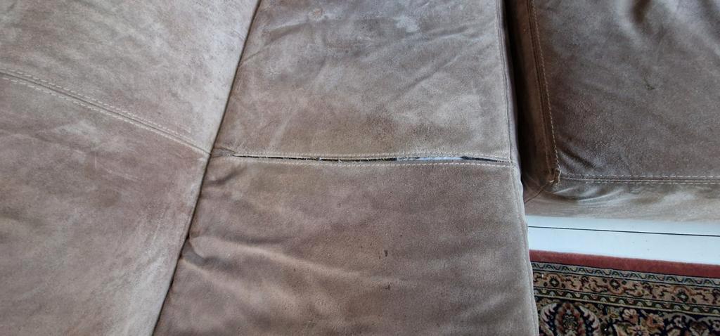 Lederen hoekbank - 200x270cm - Reparatiewerk
