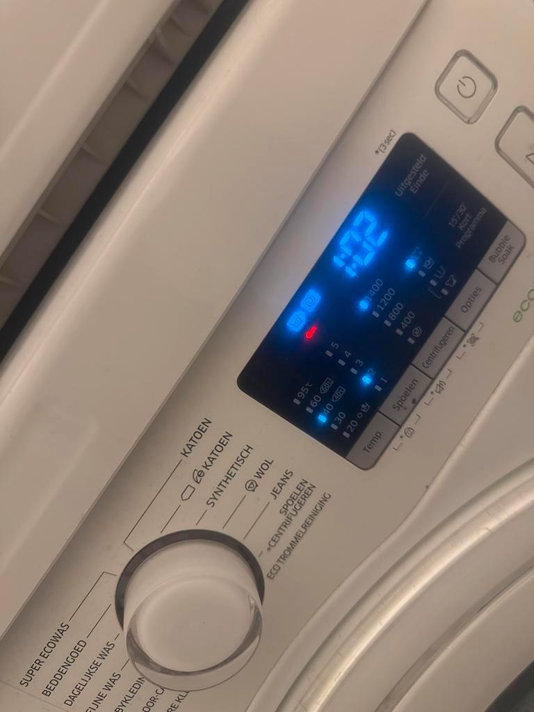 Samsung Wasmachine ecobubble 9.0 storings melding