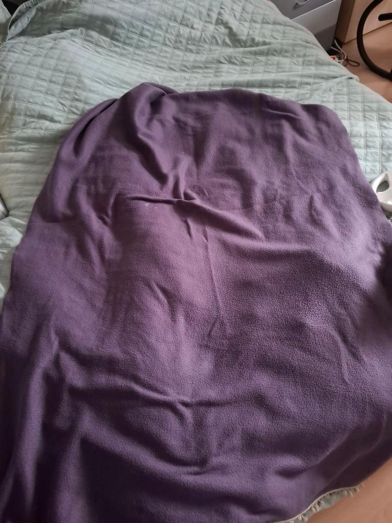 Paarse plaid/ paarse deken