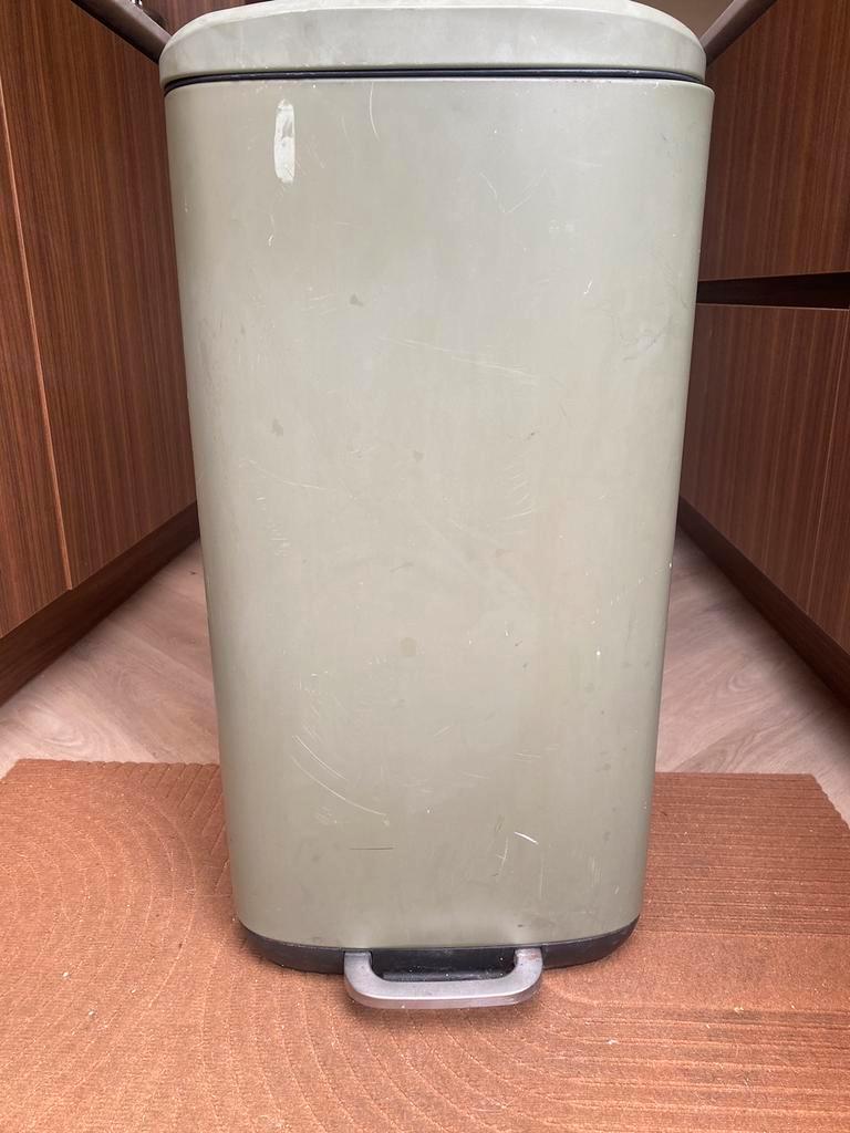 Kwantum prullenbak Lux groen 30L