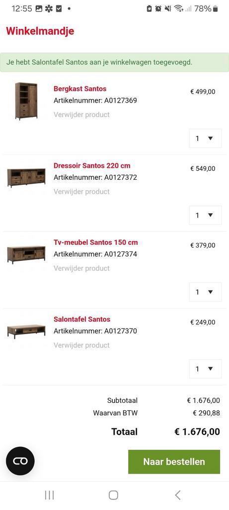 Kast, boekenkast met lades en planken