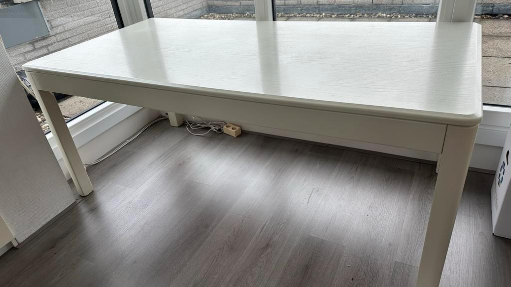 Eettafel wit 180x90x75cm