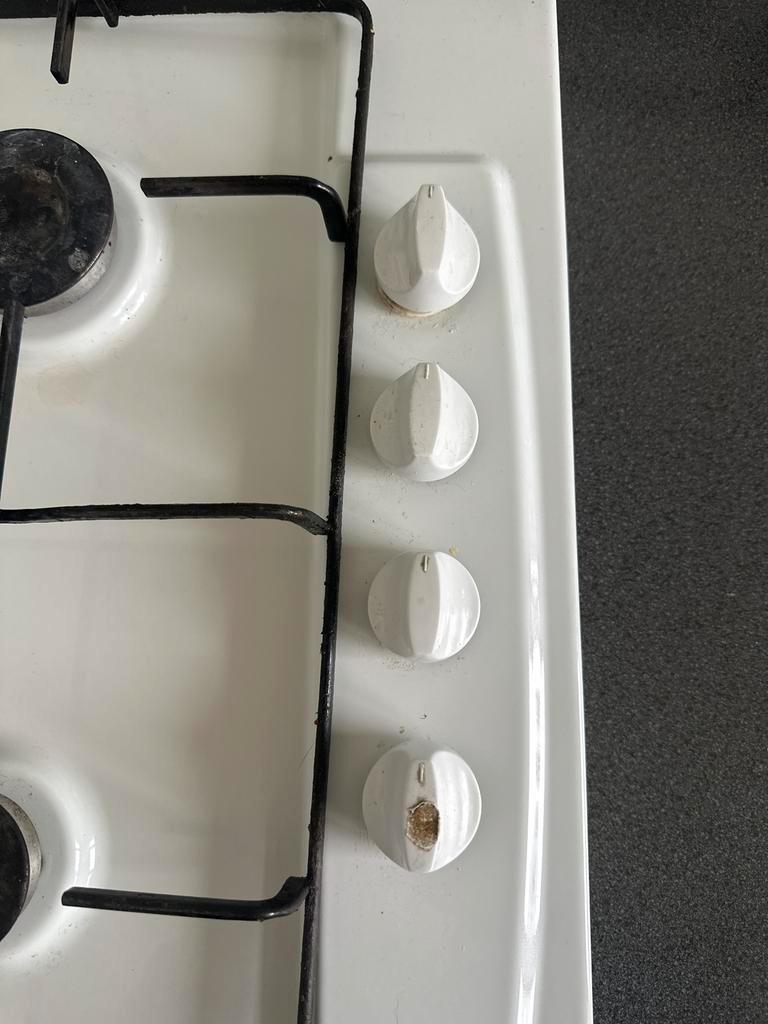 Witte Gasfornuis met Glas