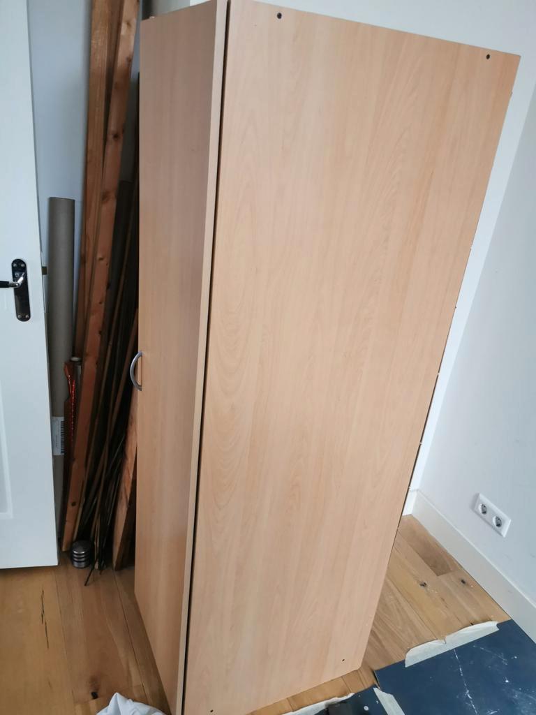 Beuken kledingkast met planken - Gratis af te halen!