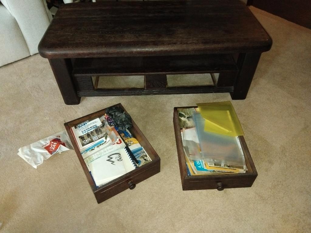 Massief Eikenhouten woonkamer tafel