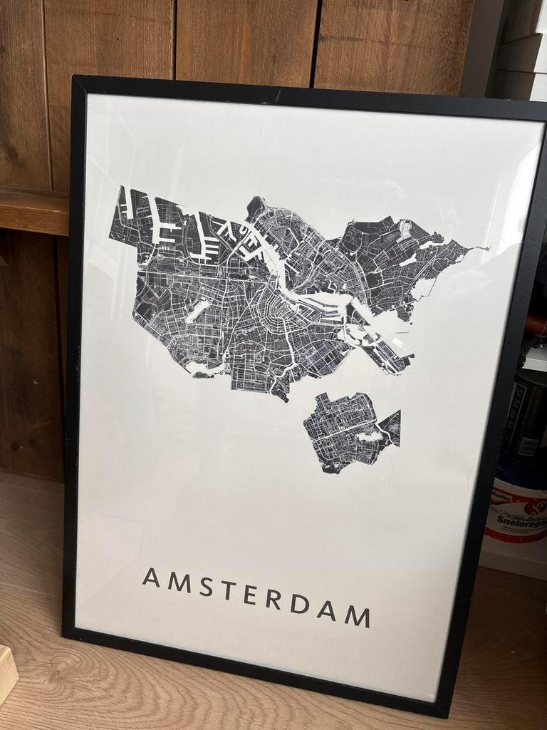 Amsterdam Poster - Stadsplattegrond
