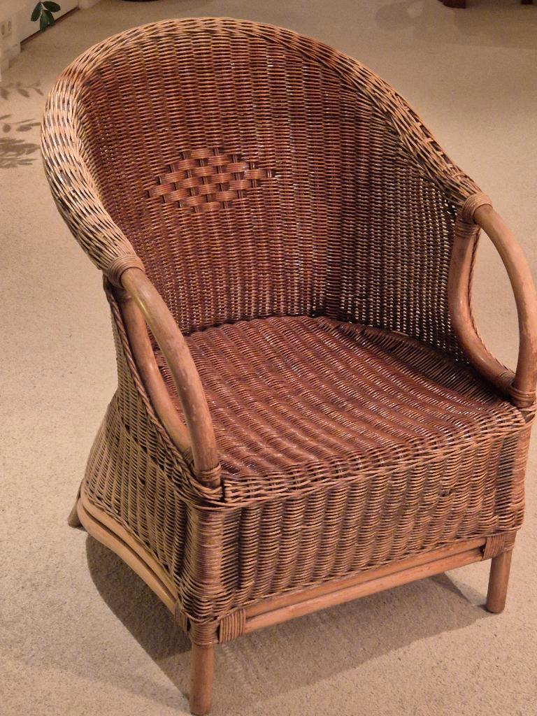 2 rieten fauteuils