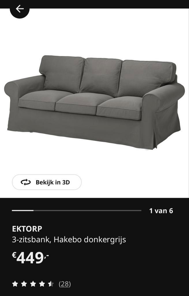 Ikea Ektorp 3-zits bank - Gratis af te halen!