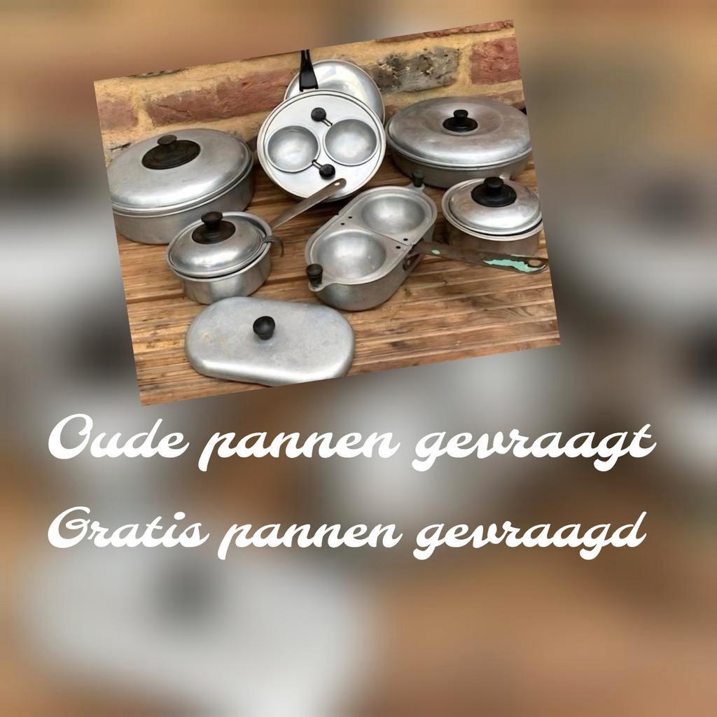 Gevraagt gratis pannen ketels bakpannen