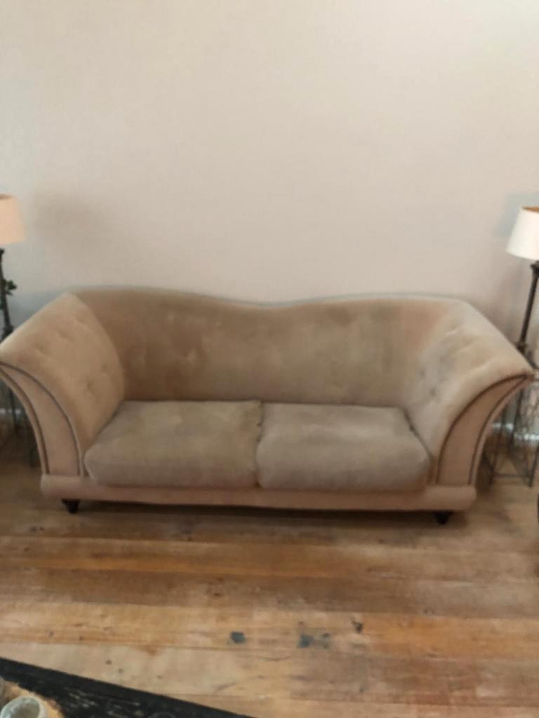 Nette taupe bank - gratis af te halen in Roosendaal