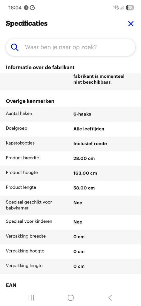 Stijlvolle Staande Kapstok - Praktisch en Decoratief