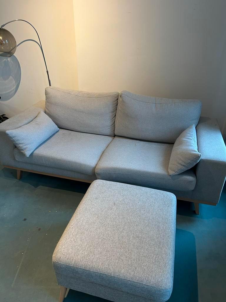 2-zits bank met zitzak gratis