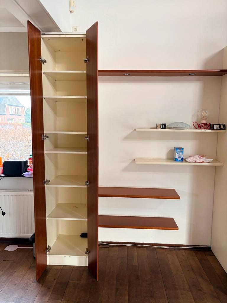 Gratis af te halen: 3 hoge kasten (248 cm hoog) en planken