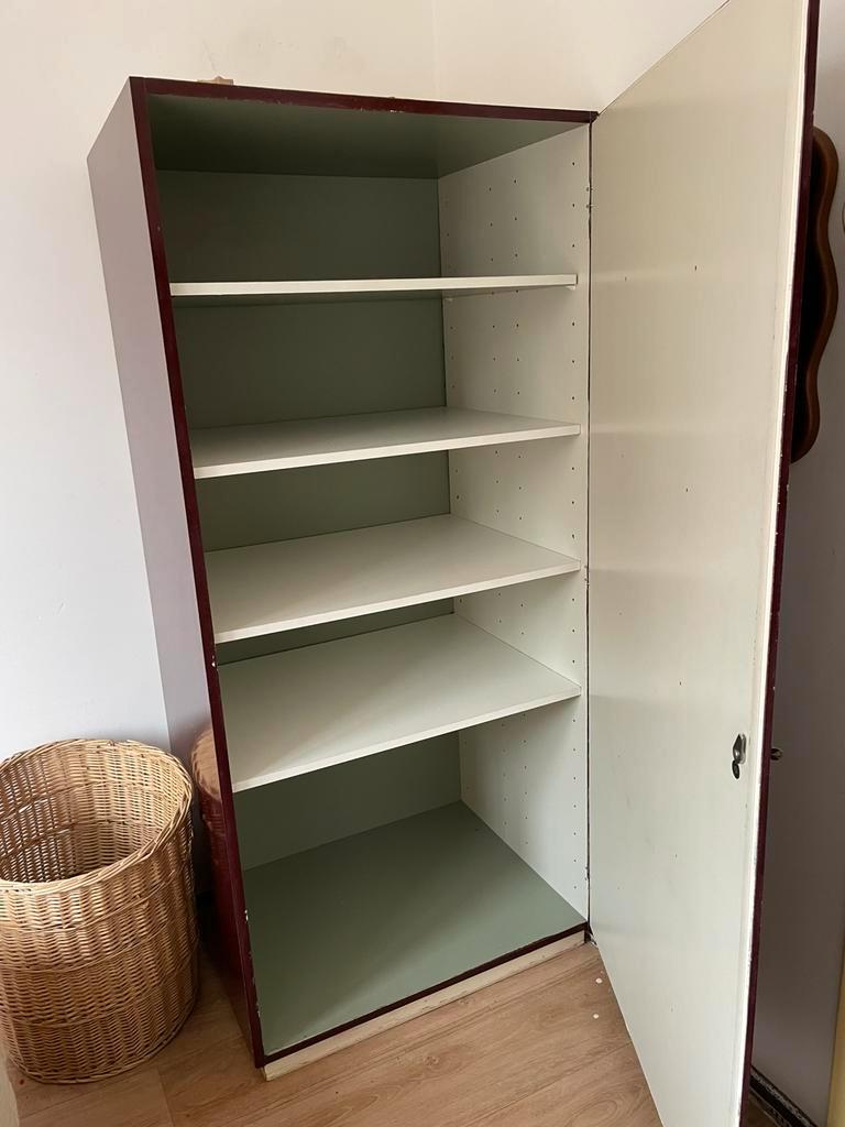 Bordeauxrode kledingkast - 175x80x60 cm