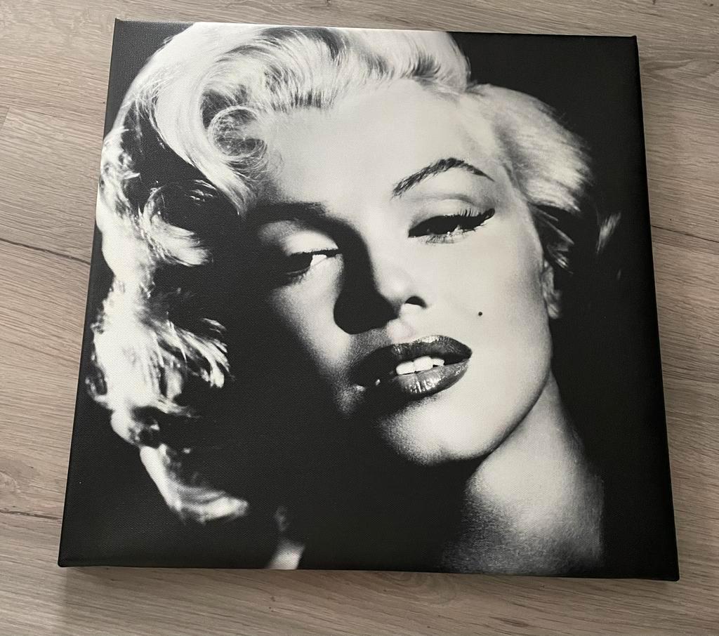 Marilyn monroe canvas schilderij 40x40