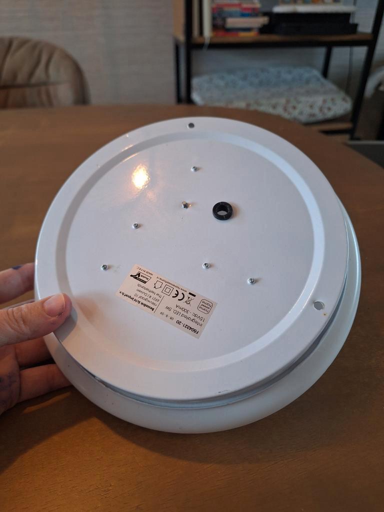 Simpele witte plafondlamp