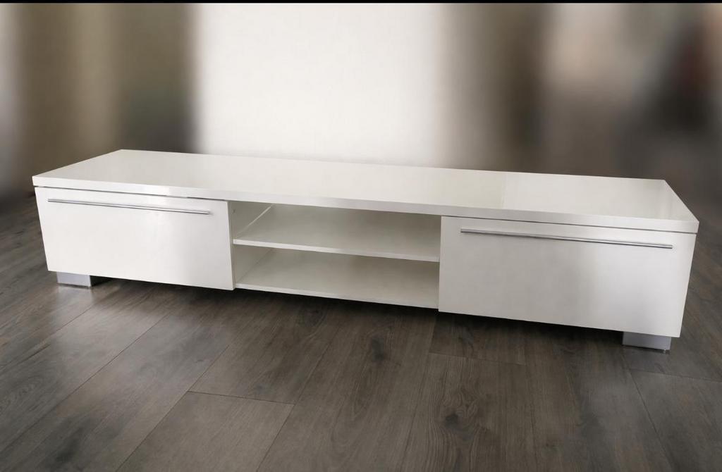 Tv meubel hoogglans wit