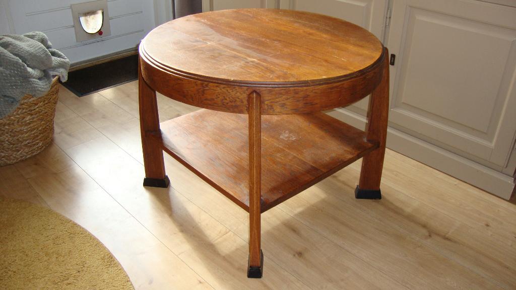 GRATIS - Salontafel, jaren ''50 ontwerp, opknapper.