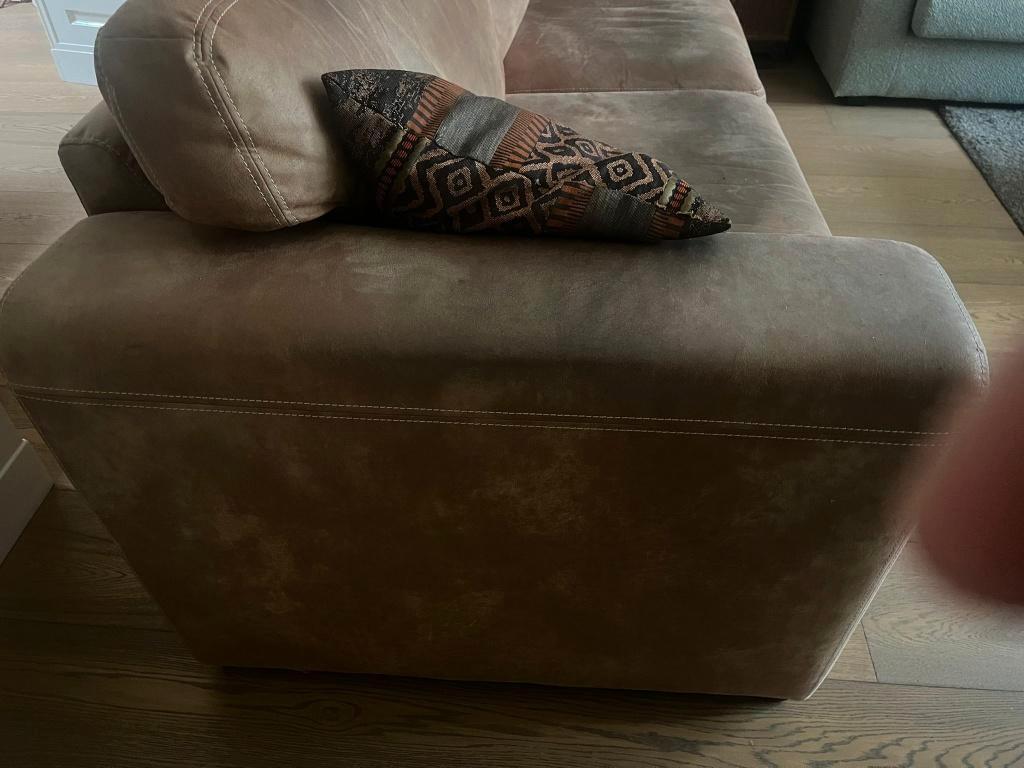 goeie 2,5 zits bank, leer, gratis af te halen