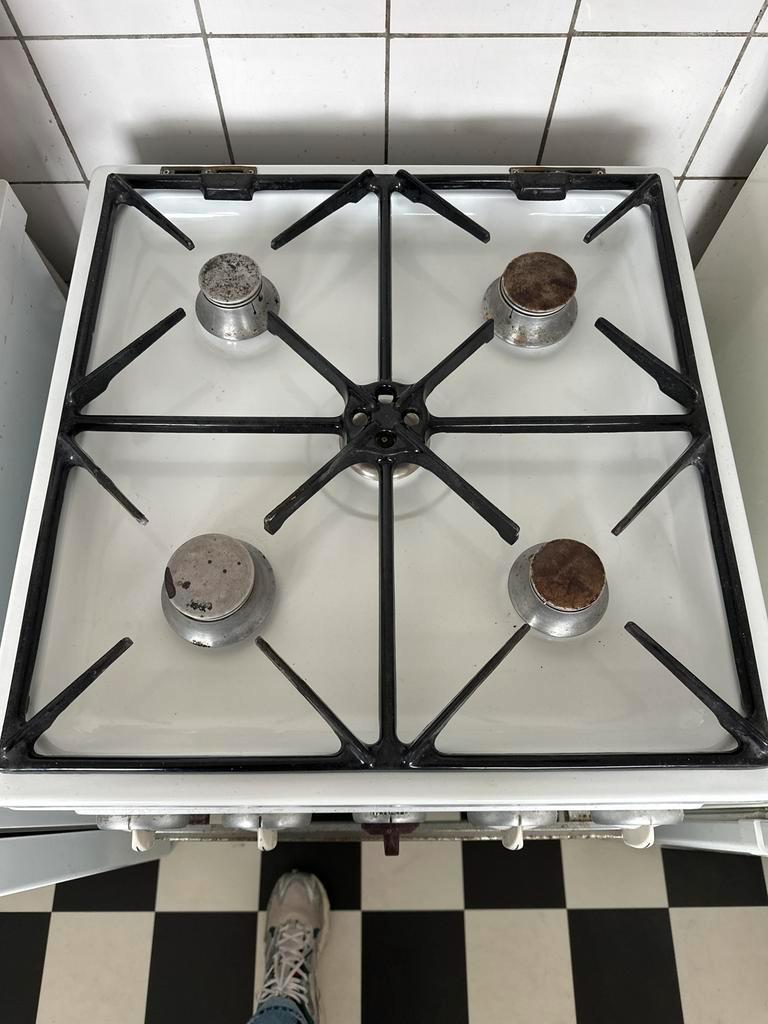 Vrijstaand Gasfornuis met 4 Kookzones