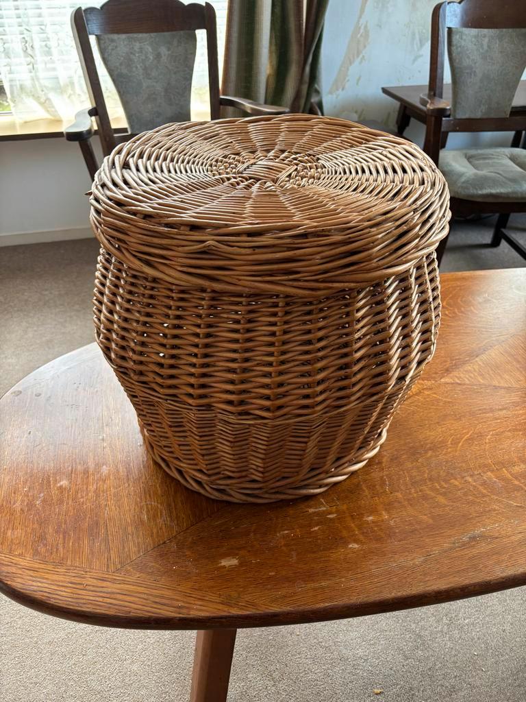 Rieten wasmand