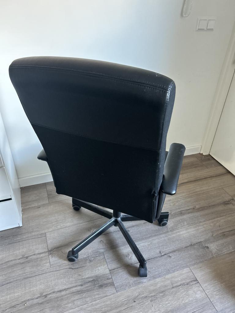 Bureaustoel, zwarte comfortabele computerstoel