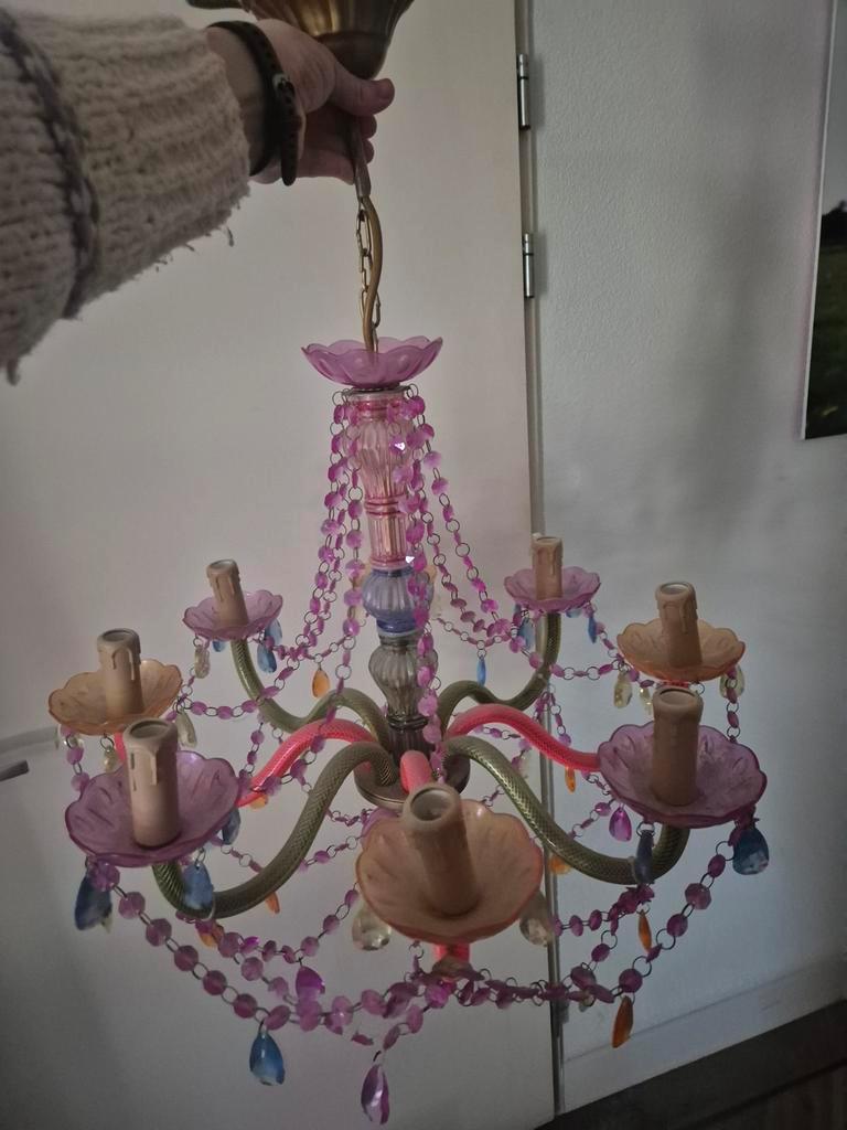 Kleurrijke kroonluchter