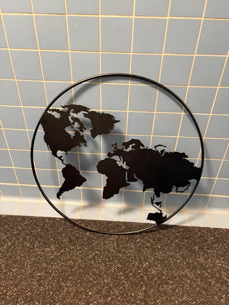 Wanddecoratie wereldbol