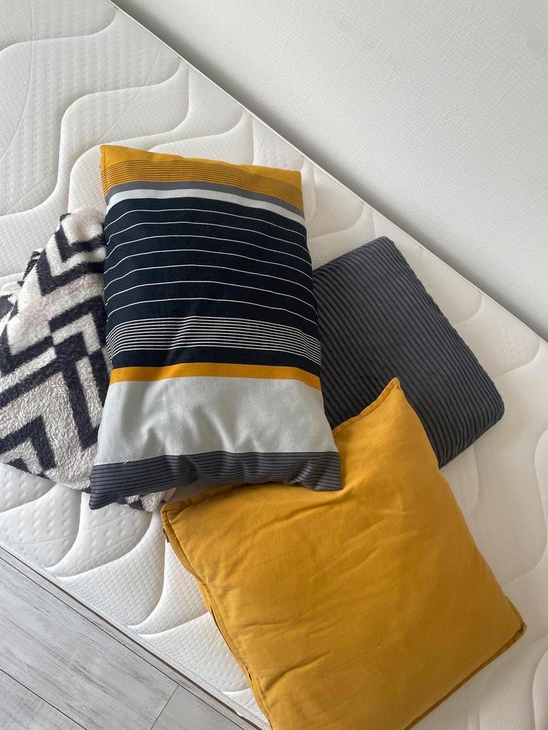 Plaid met 3 sierkussens GRATIS