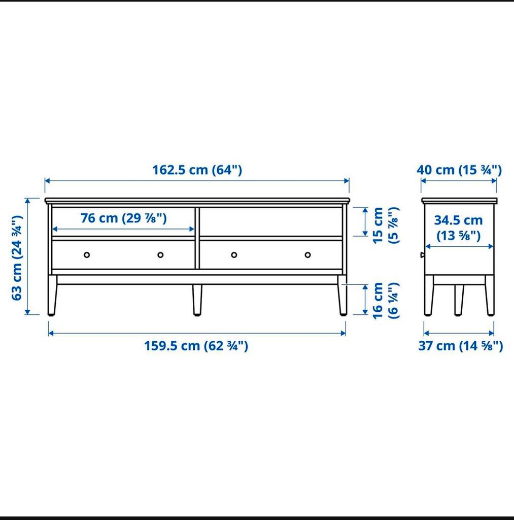 Ikea Idanas TV Meubel - Zo goed als nieuw!