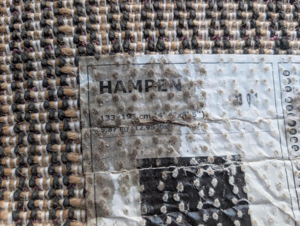 Zwart kleed vloerkleed