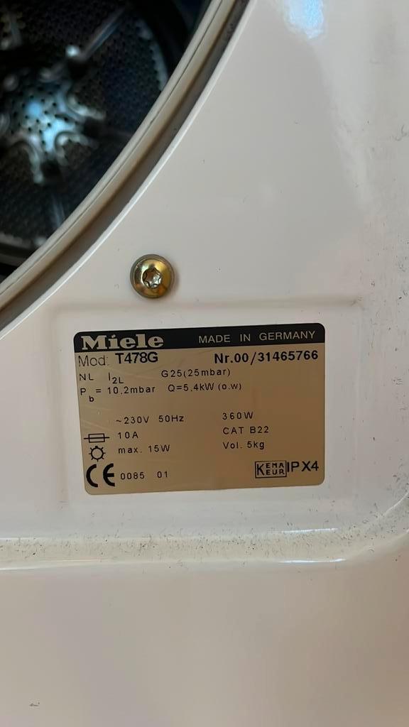 Miele. Gas droger.