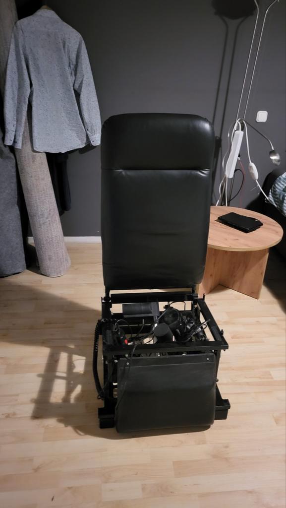 Leren relax/sta-opstoel