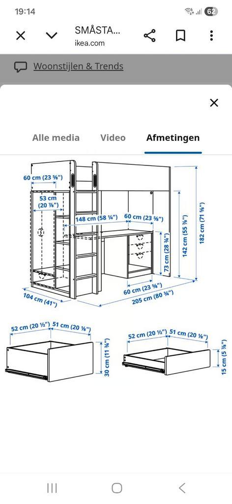 Hoogslaper met bureau en kastruimte