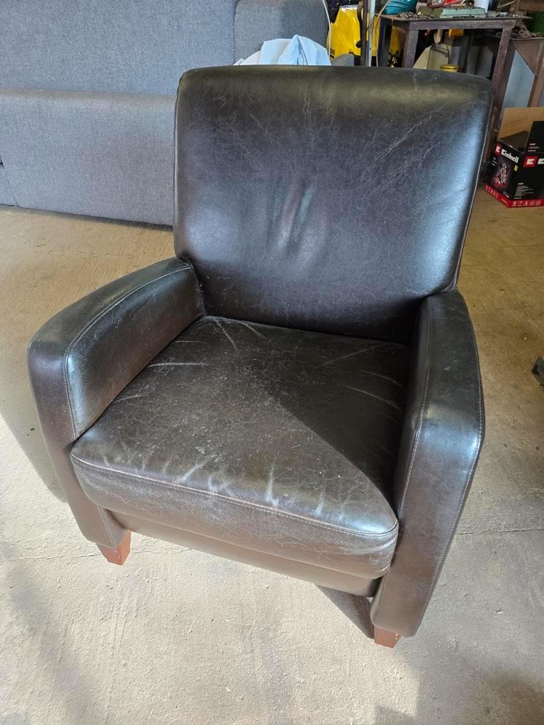 Gratis , lederen stoel !
