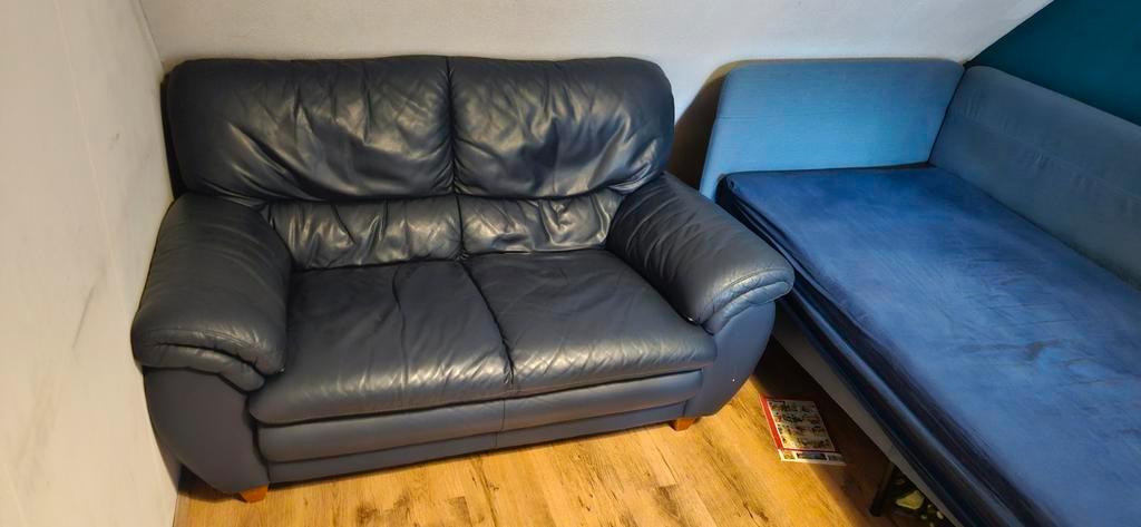 Mooie 2-zits leren bank